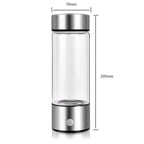 Portable Hydrogen-Rich Alkaline Water Generator Bottle (Portable) – Rechargeable Hydrogen Water Maker with BPA-Free Borosilicate Glass for Wellness, Hydration & Recovery