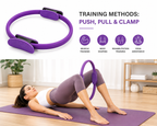 Pilates Ring for Yoga, Fitness & Home Workouts – Resistance Exercise Ring for Full Body Toning, Core Strength & Flexibility