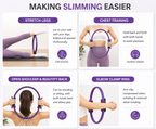 Pilates Ring for Yoga, Fitness & Home Workouts – Resistance Exercise Ring for Full Body Toning, Core Strength & Flexibility