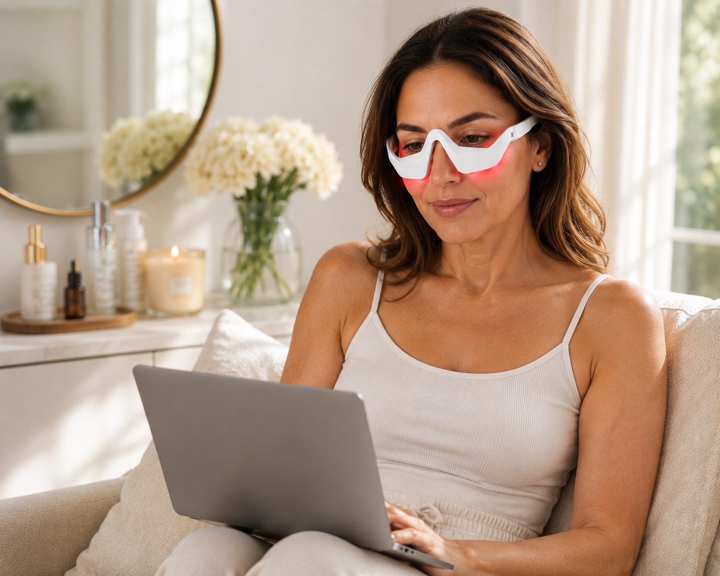 Red Light Therapy Device for Under Eyes – EMS Eye Massager