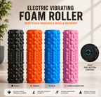 Electric Vibrating Foam Roller for Deep Tissue Massage, Muscle Recovery & Trigger Point Therapy – Rechargeable 5-Speed Exercise Roller for Athletes, Fitness & Physical Therapy