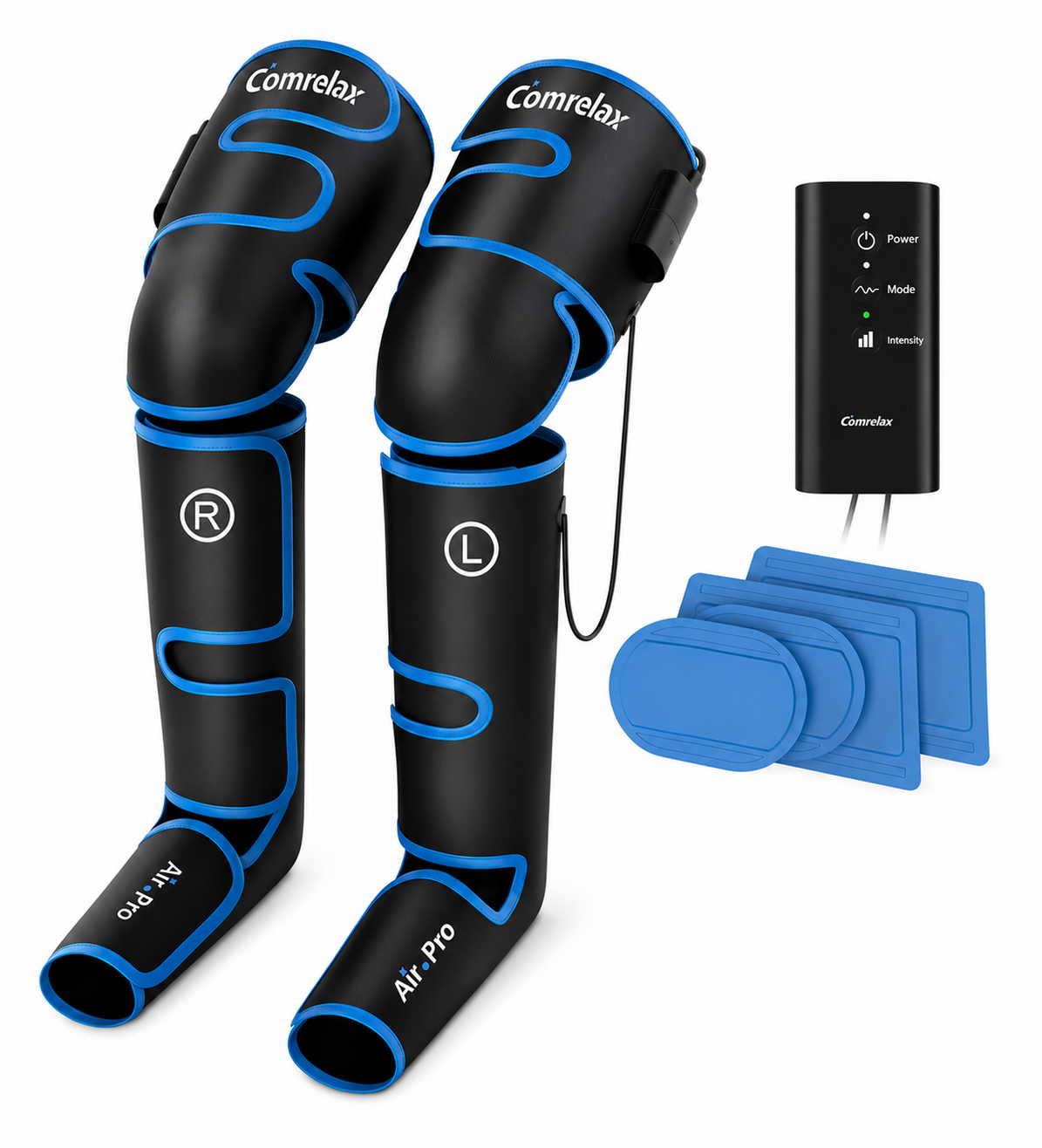 Leg Compression Massager with Cold Therapy for Circulation, Muscle Recovery & Pain Relief