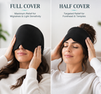 Ice Compression Migraine Relief Cap – Cooling Gel Headache Relief Mask for Migraines, Sinus Pressure, Eye Strain & Cold Therapy