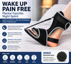 Plantar Fasciitis Night Splint & Massage Ball Set | Heel & Arch Pain Relief