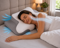 Cervical Neck Pain Relief Memory Foam Pillow – Ergonomic Orthopedic Contour Pillow for Side, Back & Stomach Sleepers with Cooling Cover