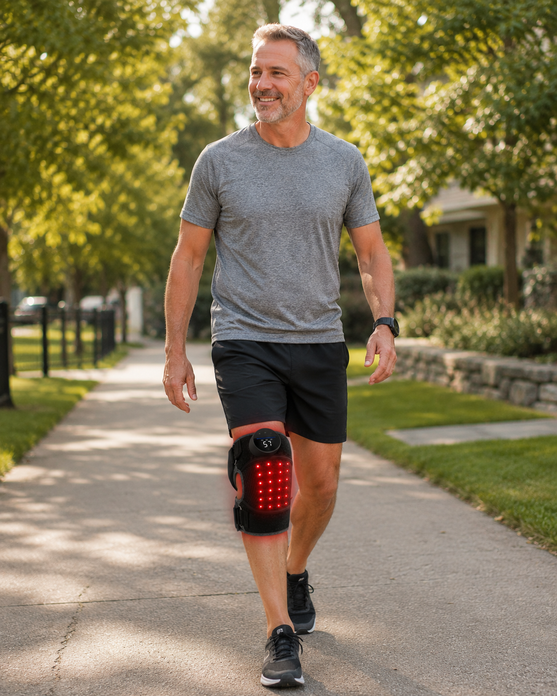 Red Light Therapy Knee Brace with Heat & Vibration