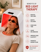 LED Red Light Therapy Device – LED Facial Light Therapy for Anti-Aging, Skin Rejuvenation, Collagen Production & Acne Treatment