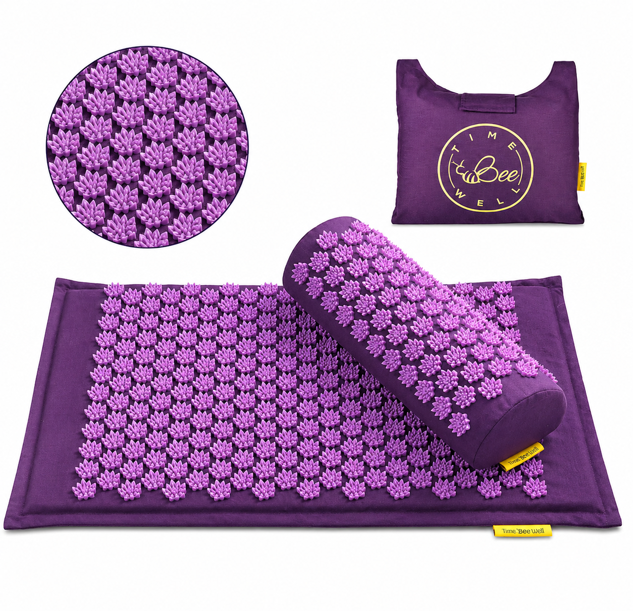 Acupressure Mat & Pillow Set - Back, Neck & Sciatic Pain Relief