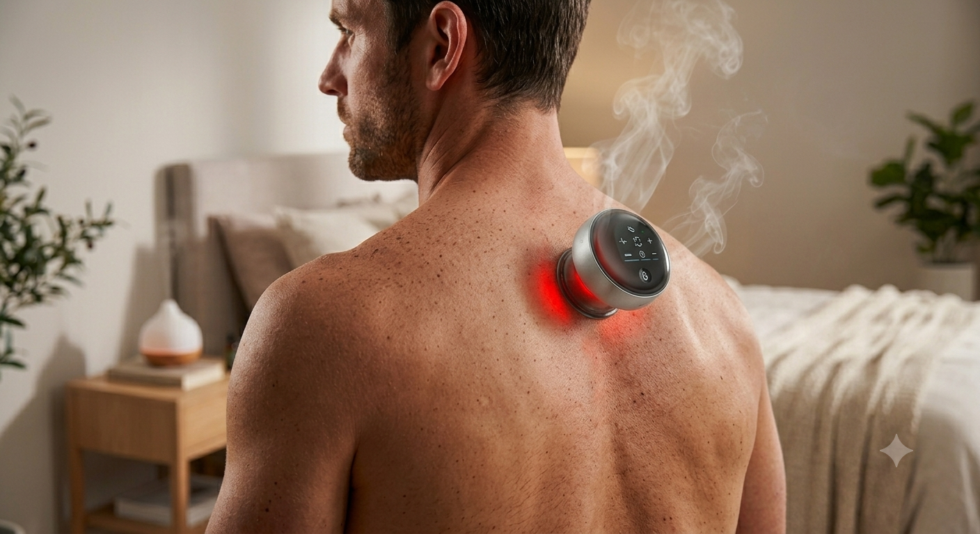 Cupping Therapy Massager for Home Use | Heat, Red Light, & Massage